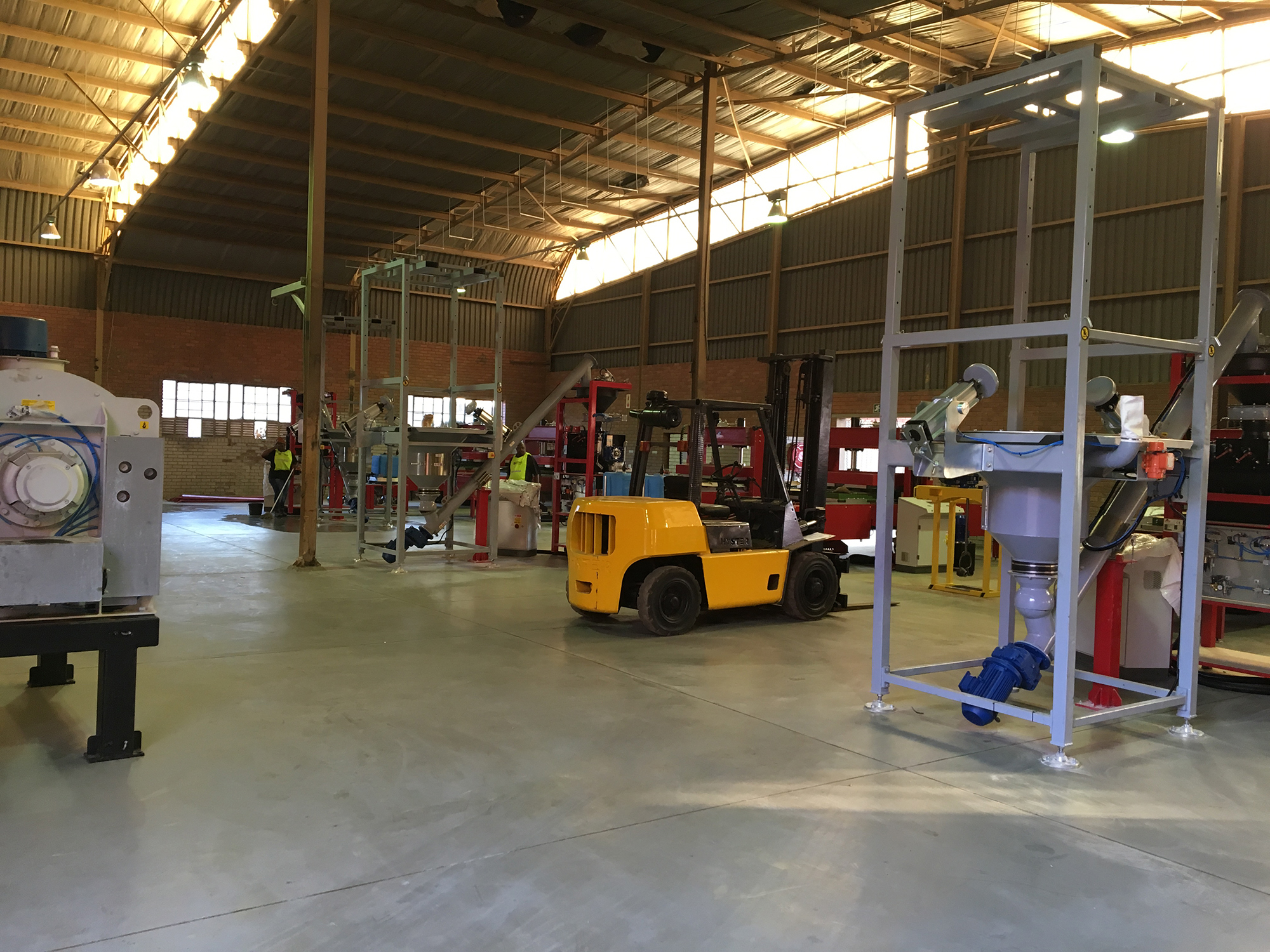 Recycling factory floor